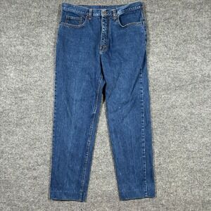 Vintage JeanJer Mens Straight Leg Jeans Size 36 Dark Wash 90s Denim 100% Cotton